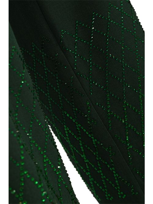 Pantaloni ampi Lotto in poliviscosa con strass PINKO | 105443 A2POV88